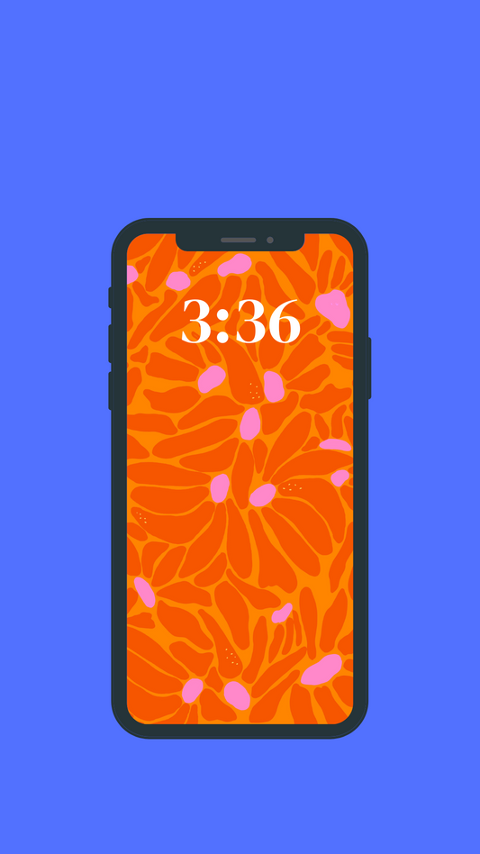 Phone Wallpaper - flower print