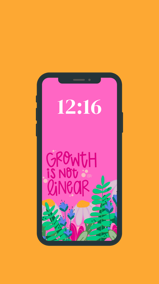 Phone Wallpaper - Growth is Not Linear